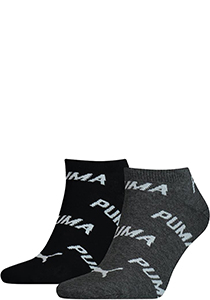 Puma Unisex Bwt Sneaker (2-pack), unisex enkelsokken, zwart, wit