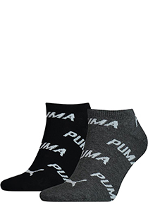 Puma Unisex Bwt Quarter (2-pack), unisex hoge enkelsokken, zwart, wit