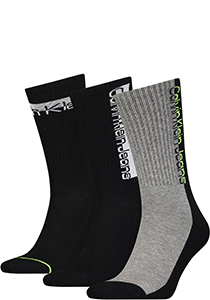 Calvin Klein Jeans Men Sock Athleisure (3-pack), heren sokken, zwart