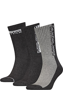 Calvin Klein Jeans Men Sock Athleisure (3-pack), heren sokken, grijs