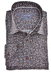 Ledub modern fit overhemd, donkerblauw