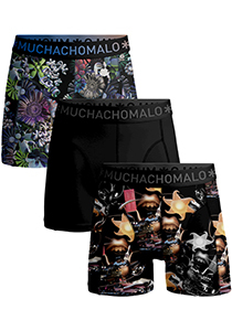 Muchachomalo boxershorts, heren boxers normale lengte (3-pack), Rolling Stones Beatles