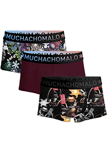 Muchachomalo boxershorts, heren boxers kort (3-pack), Rolling Stones Beatles
