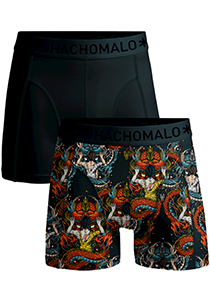 Muchachomalo boxershorts, heren boxers normale lengte (2-pack), Zorro Brucelee