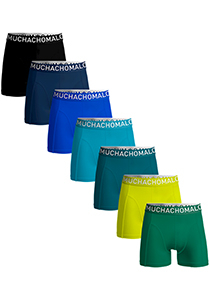 Muchachomalo boxershorts, heren boxers normale lengte (7-pack), 7-pack Light Cotton Solid