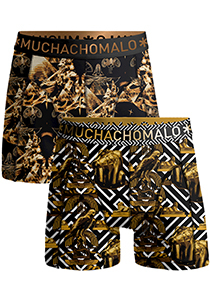 Muchachomalo boxershorts, heren boxers normale lengte (2-pack), Myth Egypt