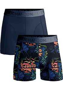 Muchachomalo boxershorts, heren boxers normale lengte (2-pack), Print/solid