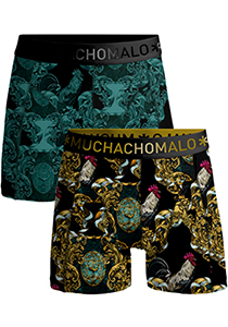 Muchachomalo boxershorts, heren boxers normale lengte (2-pack), Man Rooster