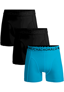 Muchachomalo boxershorts, heren boxers normale lengte (3-pack), Solid