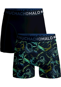 Muchachomalo boxershorts, heren boxers normale lengte (2-pack), Boxer Shorts Print/solid