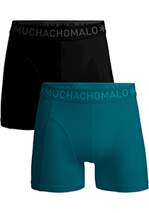 Muchachomalo boxershorts, heren boxers normale lengte (2-pack), Boxer Shorts Solid
