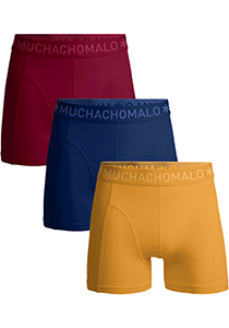 Muchachomalo boxershorts, heren boxers normale lengte (3-pack), Boxer Shorts Solid