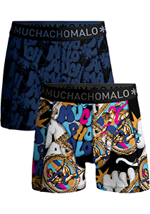 Muchachomalo boxershorts, heren boxers normale lengte (2-pack), Boxer Shorts Adam