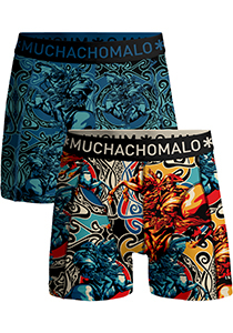 Muchachomalo boxershorts, heren boxers normale lengte (2-pack), Boxer Shorts Alps