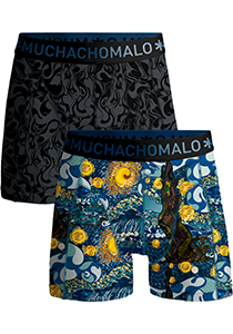 Muchachomalo boxershorts, heren boxers normale lengte (2-pack), Boxer Shorts Starry