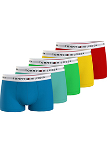 Tommy Hilfiger heren boxers normale lengte (5-pack), lichtblauw, groen, lime, geel, oranje