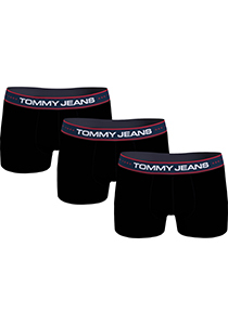 Tommy Hilfiger Jeans heren boxers normale lengte (3-pack), trunk, zwart
