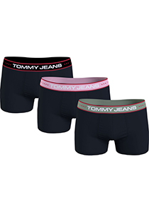 Tommy Hilfiger Jeans trunk (3-pack), heren boxers normale lengte, zwart