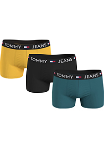 Tommy Hilfiger trunk (3-pack), heren boxers normale lengte, geel, groen, zwart