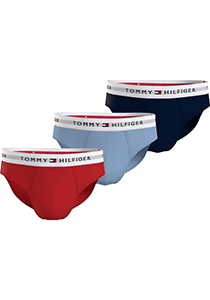 Tommy Hilfiger hipster brief (3-pack), heren slips, blauw, lichtblauw, rood
