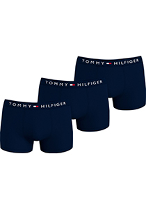Tommy Hilfiger trunk (3-pack), heren boxers normale lengte, blauw