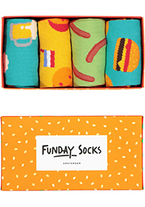 Funday Socks Giftset unisex sokken, Beer and party food