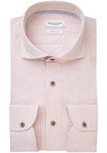 Profuomo slim fit heren overhemd, Oxford, roze