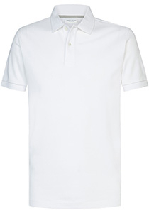 Profuomo slim fit heren polo, wit