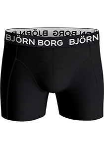Bjorn Borg Cotton Stretch boxers, heren boxers normale lengte (1-pack), zwart