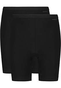 TEN CATE Basics women long shorts (2-pack), dames longshort hoge taille, zwart