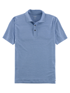 OLYMP Polo Level 5 Casual, slim fit polo, lichtblauw
