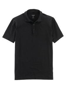 OLYMP Polo Level 5 Casual, slim fit polo, zwart