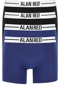 ALAN RED boxershorts (4-pack), zwart / blauw