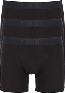 ALAN RED Colin boxers (3-pack), heren boxers normale lengte, zwart