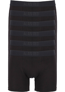 ALAN RED Colin boxers (6-pack), heren boxers normale lengte, zwart