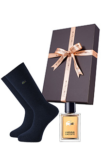 Heren cadeaubox: Le homme Lacoste parfum met Lacoste sokken in cadeaubox 