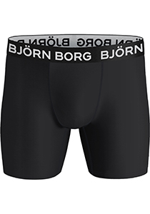 Bjorn Borg Performance boxers, microfiber heren boxers lange pijpen (1-pack), zwart