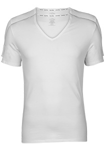 Calvin Klein Modern Cotton T-shirts (2-pack), stretch V-hals, wit 