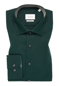 ETERNA slim fit overhemd, popeline, groen (contrast)