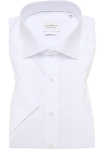 ETERNA comfort fit overhemd korte mouw, popeline, wit