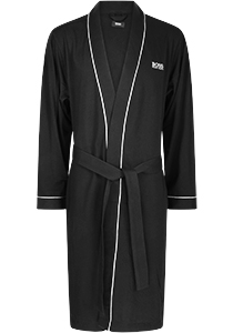 HUGO BOSS heren ochtendjas (dun), kimono, zwart