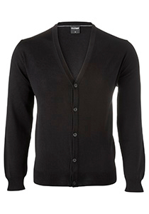 OLYMP modern fit vest wol, zwart
