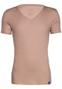 RJ Bodywear The Good Life T-shirts (2-pack), slim fit heren T-shirts diepe V-hals, huidskleur