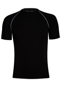 RJ Bodywear Thermo Cool T-shirt korte mouw, zwart  