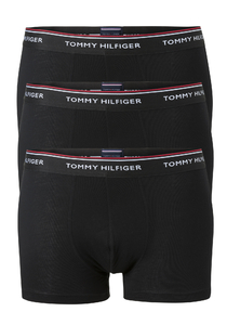 Tommy Hilfiger trunks (3-pack), heren boxers normale lengte, zwart 