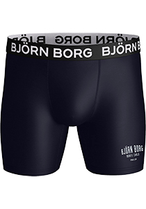 Bjorn Borg Performance boxers, microfiber heren boxers lange pijpen (1-pack), blauw