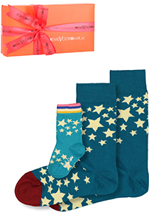 Happy Socks cadeauset, 3-pack Baby's eerste sterren (family pakket)