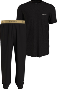 Calvin Klein pyjama, heren long sleeve jogger set, zwart