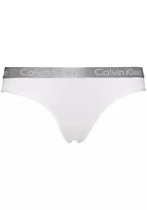 Calvin Klein dames Radiant Cotton thong, string, wit