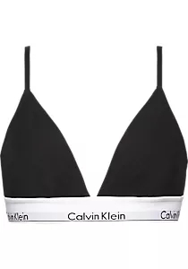 Calvin Klein dames Modern Cotton triangel bra, triangel BH, zwart